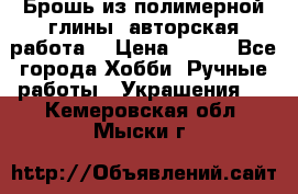 Брошь из полимерной глины, авторская работа. › Цена ­ 900 - Все города Хобби. Ручные работы » Украшения   . Кемеровская обл.,Мыски г.